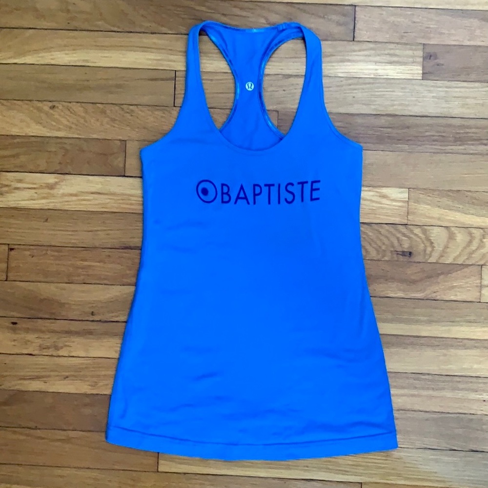 Lululemon Size 6 Blue Luon Racerback Tank